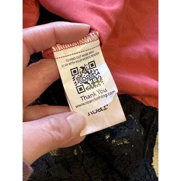 ROAR‎ Western Embroidered Rhinestone Pearl Snap Shirt Roll Tab Sleeves M Country - Picture 9 of 16